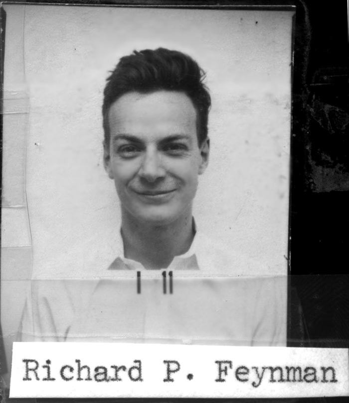 Feynman's Los Alamos ID badge