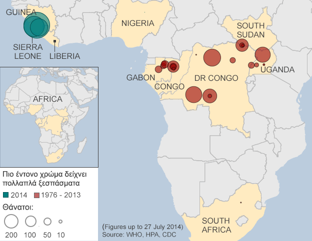 ξεσπασματα του ιού ebola